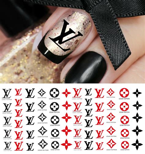 nail art louis vuitton nail stickers|louis vuitton acrylic nails.